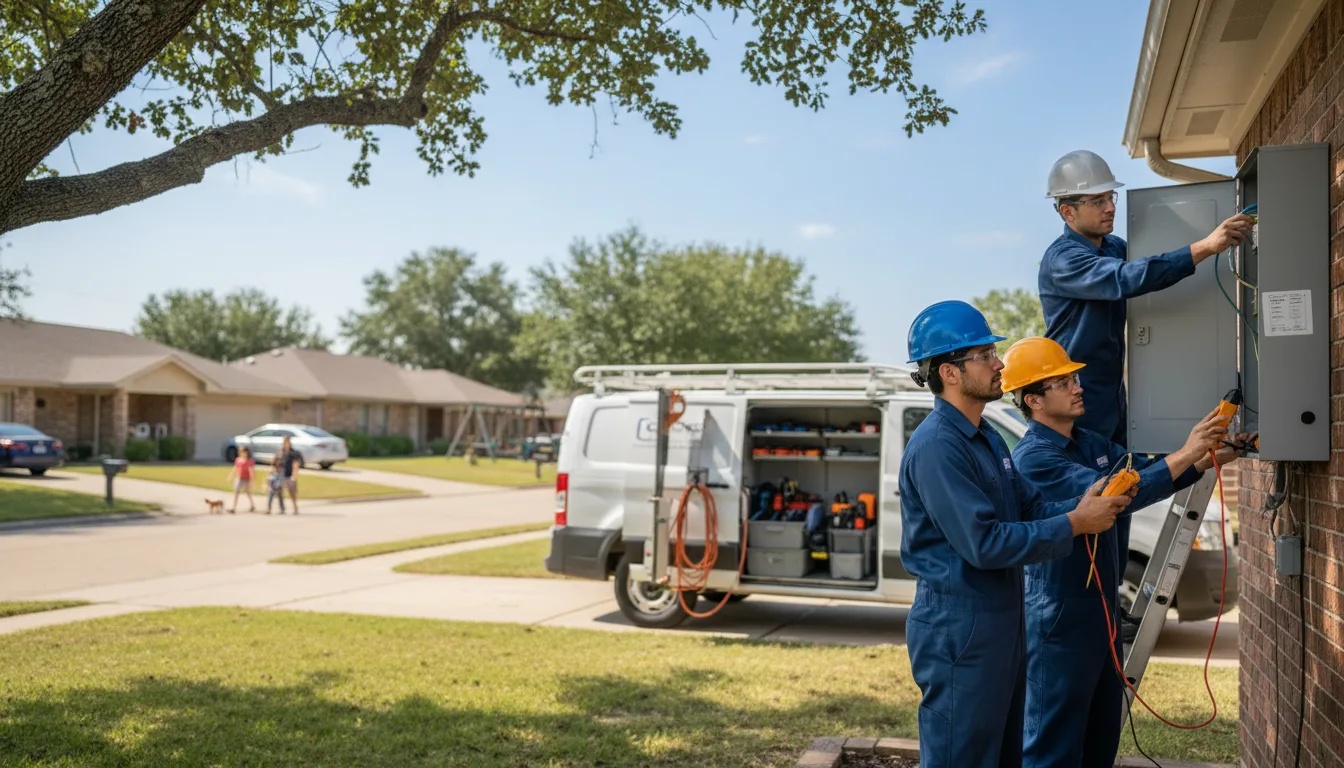 Certified electrician providing emergency electrical services in Whitharral, TX